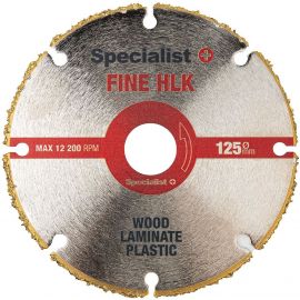 Multimateriālu griešanas disks Specialist+ Fine Hlk 125mm (57-320023) | Elektroinstrumentu piederumi | prof.lv Viss Online