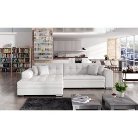 Eltap Sorento Soft Corner Pull-Out Sofa 58x295x80cm, White (SO_01) | Upholstered furniture | prof.lv Viss Online