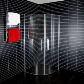 Duschy ROUND 100cm 5211-100 Shower Door H=190cm (1 side) Transparent Chrome | Shower doors and walls | prof.lv Viss Online