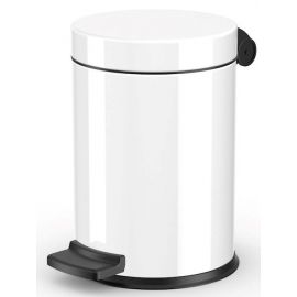 Hailo Solid S Ванная комната мусорное ведро с педалью 4л Белый (030704460) NEW | Мусорные корзины для ванной | prof.lv Viss Online