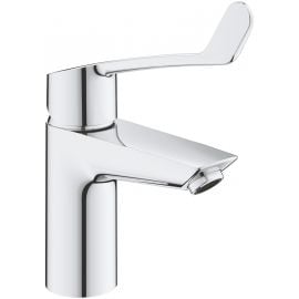 Grohe Eurosmart S Basin Mixer with Extended Lever and Push-Open Waste Set, Chrome (23982003) | Sink faucets | prof.lv Viss Online