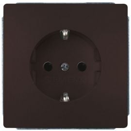 Siemens Delta Style Flush-mounted Socket Outlet 1-gang with Earth, Brown (5UB1855-0CH01) | Siemens | prof.lv Viss Online