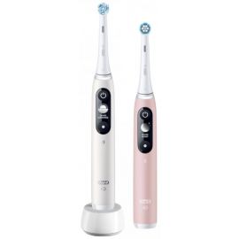 Braun Oral-B iO6 Duo Pack Electric Toothbrush White/Pink (4210201381877) | Electric Toothbrushes | prof.lv Viss Online