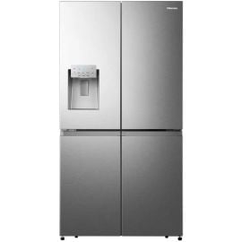 Hisense RQ760N4AIF Multi-Door Fridge Freezer Silver | Divdurvju, Side by Side ledusskapji | prof.lv Viss Online