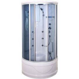Duschy 6007 92x92cm Massage Shower Cabin Silver | Shower cabines | prof.lv Viss Online