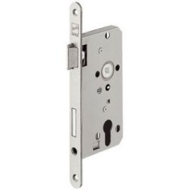 Hafele Door Lock PZ, Left, Class 2, Silver (911.03.093) | Door fittings | prof.lv Viss Online