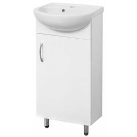Шкаф Sanservis Solo 40 с выдвижным ящиком, белый (487150) | Мебель для ванной | prof.lv Viss Online