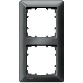 Siemens Delta Line Surface Mounting Frame 2-gang, Black (5TG2552-6) | Mounted switches and contacts | prof.lv Viss Online