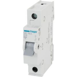 Hager MB Automatic Circuit Breaker 1-Pole, B Curve, 6kA | Automatic switches | prof.lv Viss Online
