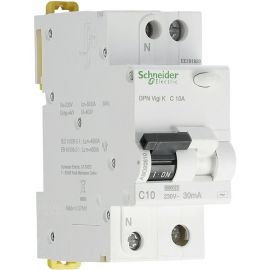 Schneider Electric Acti9 DPN Vigi K Комбинированный автоматический выключатель с дифференциальным током 2-полюсный, С изгиб, 30мА, переменный ток | Предохранители и Распределительные щиты | prof.lv Viss Online