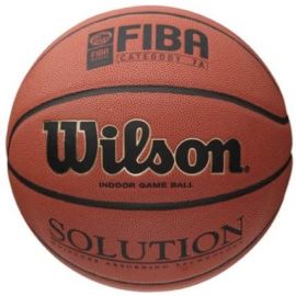 Баскетбольный мяч Wilson SOLUTION 7 коричневый (WTB0616) | Мячи | prof.lv Viss Online