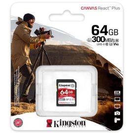 Kingston SDR2 SD Memory Card 300MB/s, White/Black/Red | Memory cards | prof.lv Viss Online