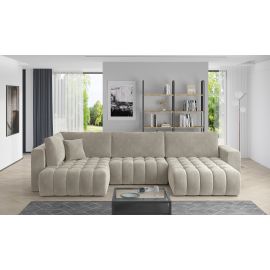 Eltap Bonito Corner Pull-Out Sofa 175x350x92cm, Beige (CO-BON-RT-18SO) | Corner couches | prof.lv Viss Online