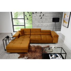 Stūra Dīvāns Izvelkams Eltap Ricardo Monolith 205x280x90cm, Dzeltens (Ric_65) | Mīkstās mēbeles | prof.lv Viss Online