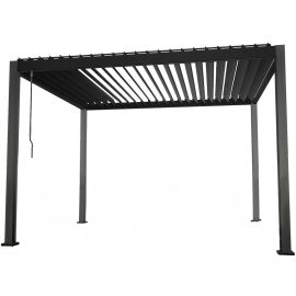 Home4You Mirador Садовая беседка 3x4м с тканевыми стенами Тёмно-серый | Садовые навесы | prof.lv Viss Online