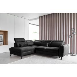 Eltap Noble Savoi Corner Pull-Out Sofa 201x255x100cm, Black (CO-NOB-LT-10SAV) | Corner couches | prof.lv Viss Online