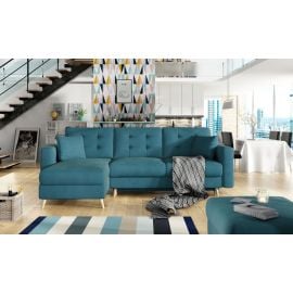 Stūra Dīvāns Izlaižams Eltap Asgard MatVelvet 162x250x97cm Zaļš (AsgL_21) | Izvelkamie dīvāni | prof.lv Viss Online