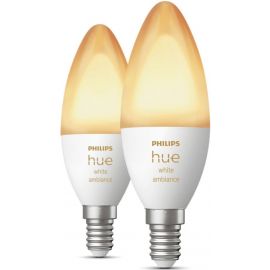 Philips Hue White Ambiance Умный светодиодный лампочка E14 4W 2700-6500K 2 шт. | Philips | prof.lv Viss Online