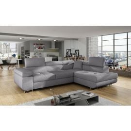 Stūra Dīvāns Izvelkams Eltap Anton Sawana 202x275x90cm Labais Stūris Pelēks (An_74) | Izvelkamie dīvāni | prof.lv Viss Online