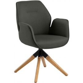 Home4You Aura Kitchen Chair Dark Grey/Oak (AC90269) | Kitchen chairs | prof.lv Viss Online
