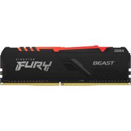 Kingston Fury Beast RGB Оперативная Память DDR4 8GB CL16 Черная | Kingston | prof.lv Viss Online