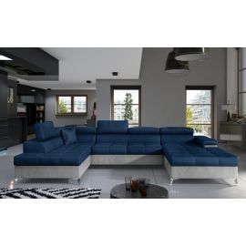 Eltap Eduardo Monolith/Monolith Corner Pull-Out Sofa 60x345x90cm, Blue (Edr_14) | Sofas | prof.lv Viss Online