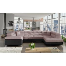 Eltap Letto Omega/Soft Corner Pull-Out Sofa 58x202x90cm, Pink (Le_33) | Living room furniture | prof.lv Viss Online