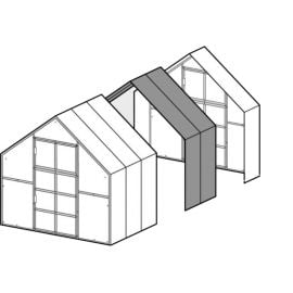 Baumera Classic Greenhouse Extension 2m, Transparent (2352006) | Greenhouse | prof.lv Viss Online