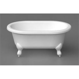 Vispool Lilu Stone Bath 42.5x80cm White (511010) | Stone mass baths | prof.lv Viss Online