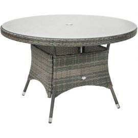 Дачный стол Home4You Geneva 120x76 см бежевый (11868) | Садовые столы | prof.lv Viss Online
