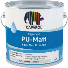 Poliuretāna Akrila Krāsa Caparol Capacryl PU-Matt BT | Краски для внутренных работ (для стен и потолков) | prof.lv Viss Online