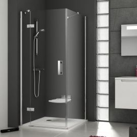 Ravak SmartLine 90cm SMPS-90 L Shower Wall Left Side Transparent Chrome (9SL70A00Z1) | Shower doors and walls | prof.lv Viss Online