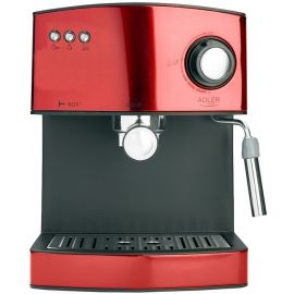 Adler AD 4404r Coffee Machine With Grinder (Semi-Automatic) Red/Black (AD 4404 r) | Coffee machines | prof.lv Viss Online