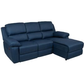 Stūra dīvāns Home4You Berit RC 95/160x214x98cm, Labais stūris, Tumši Zils (28644) | Sofas | prof.lv Viss Online