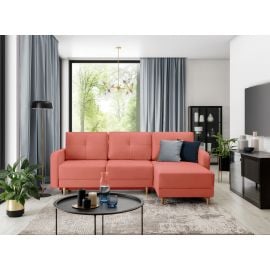 Eltap Roxi Solar Corner Pull-Out Sofa 165x240x90cm, Pink (CO-ROX-U-23SLR) | Corner couches | prof.lv Viss Online