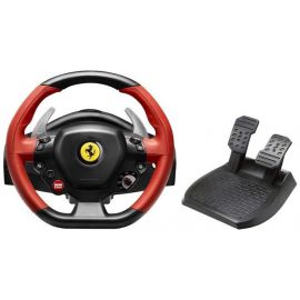 Руль для игр Thrustmaster Ferrari 458 Spider Черный/Красный (4460105) | Игровые консоли и аксессуары | prof.lv Viss Online