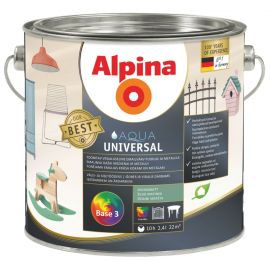 Alpina Aqua Universal Paint for Clean and Glossy Surfaces, White | Paints, varnish, wood oils | prof.lv Viss Online