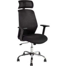 Штабельный офисный стул Home4you Fabia, черный | Офисные стулья | prof.lv Viss Online