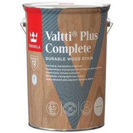 Tikkurila Valtti Plus Complete Wood Stain for Exterior Surfaces, Matt, White (Off White) | Paints, varnish, wood oils | prof.lv Viss Online