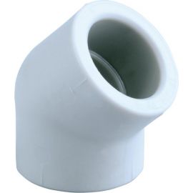 Pipelife PPR Elbow 45° White | Melting plastic pipes and fittings | prof.lv Viss Online