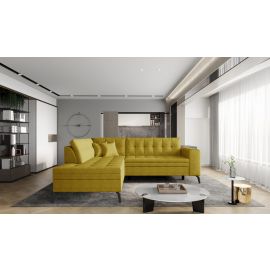 Eltap Lanvin Gojo Corner Pull-Out Sofa 210x260x93cm, Yellow (CO-LAN-LT-45GO) | Sofas | prof.lv Viss Online