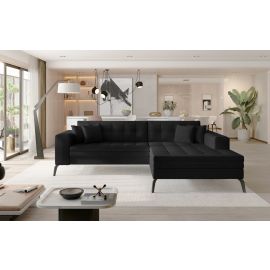 Eltap Solange Sawana Corner Pull-Out Sofa 196x292x80cm, Black (Sol_24) | Corner couches | prof.lv Viss Online