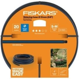 Fiskars Q3 Садовый шланг 15 мм, Черно-оранжево-синий, 20 м (1027096) | Полив сада | prof.lv Viss Online