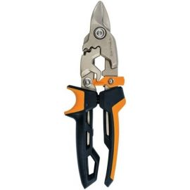 Ножницы по металлу Fiskars PowerGear Aviation Bulldog 232 мм, черно-оранжевые (1027212) | Ножницы по металлу | prof.lv Viss Online