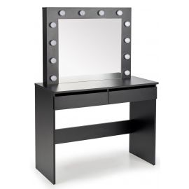 Холливудский косметический столик Halmar, 43x94x140 см, черный | Офисная мебель | prof.lv Viss Online