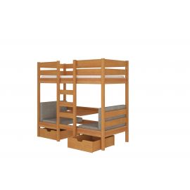 Детская кровать Adrk Bart 190x87x170 см с матрасом, бук (CH-Bar-Al-190+M-E1995) | Adrk | prof.lv Viss Online