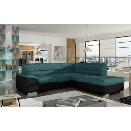 Eltap Verso Orinoco/Orinoco Corner Pull-Out Sofa 63x266x83cm, Blue (V03) | Corner couches | prof.lv Viss Online