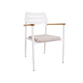Дачное кресло Home4You Уэльс 58x95x65 см, белое (18645) | Садовые стулья | prof.lv Viss Online