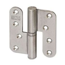Hafele Door Handle 100x88mm, Left, Silver (926.20.003) | Furniture hinges | prof.lv Viss Online
