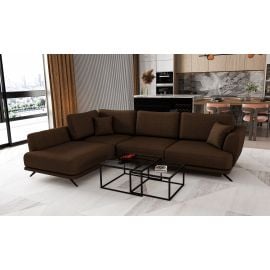 Eltap Larde Flores Corner Pull-Out Sofa 191x276x90cm, Brown (CO-LAR-LT-21FL) | Sofas | prof.lv Viss Online